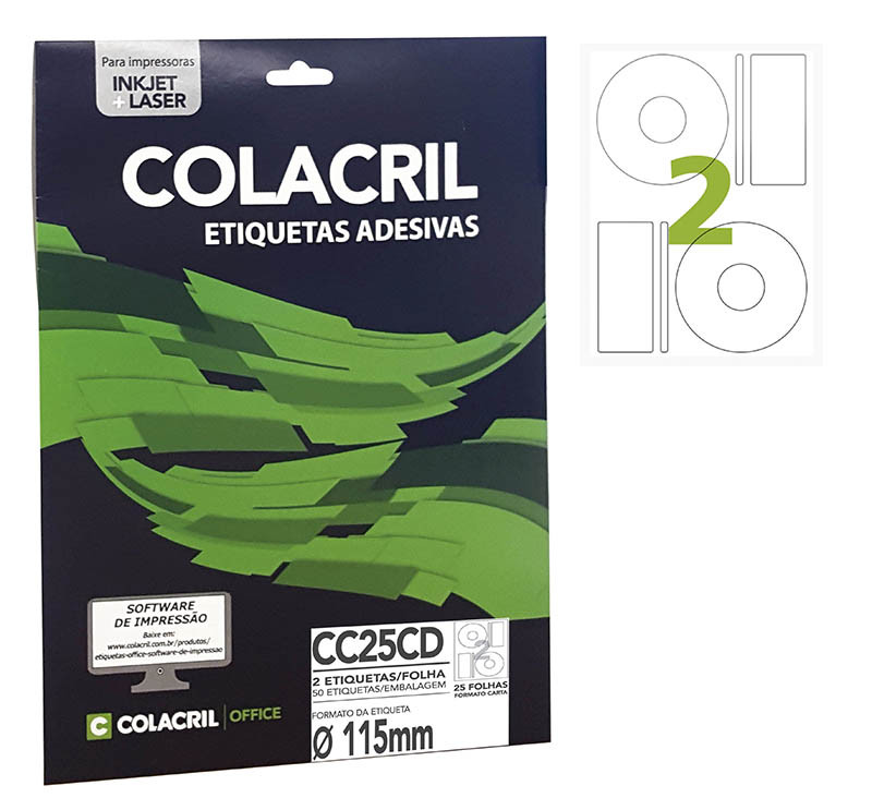 ETIQ. CD25 25 FLS COLACRIL REF