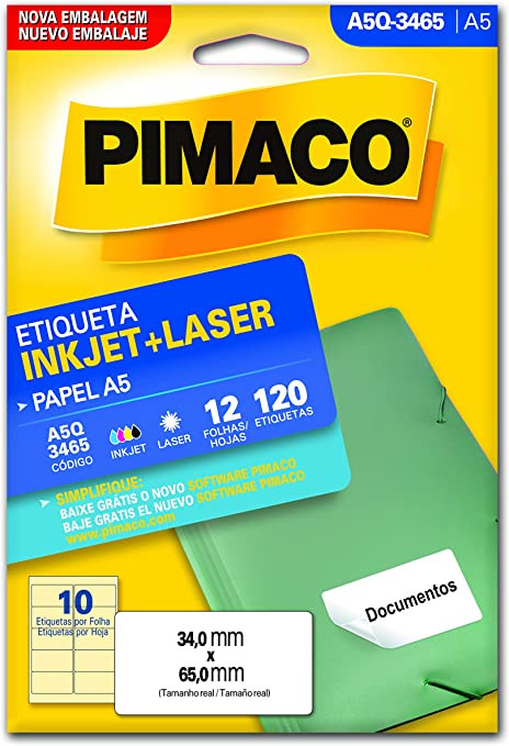ETIQUETA A5Q3465 34X65 12FLS P