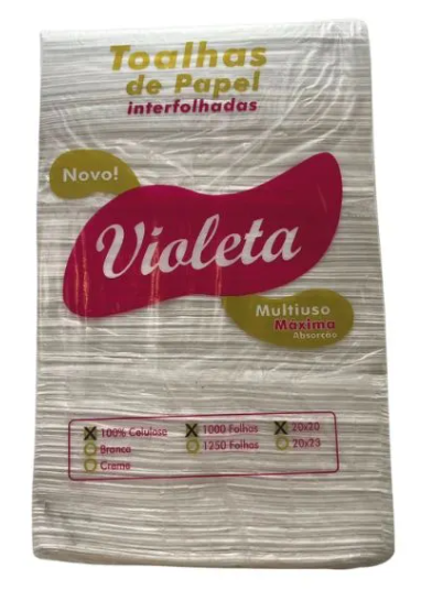 PAPEL TOALHA 20X20 LUXO VIOLET