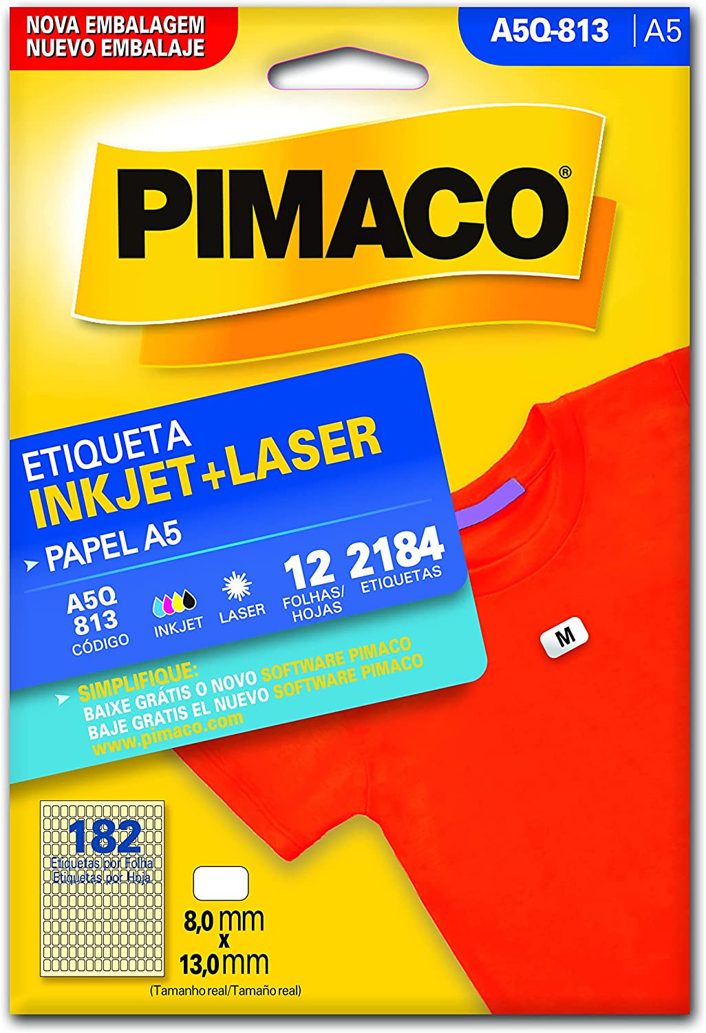 ETIQUETA A5Q813 08X13 12FLS PI