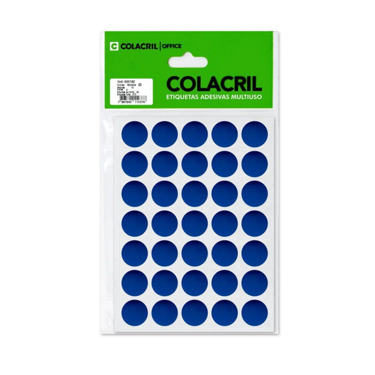 ETIQUETA TP19 AZUL COLACRIL PC