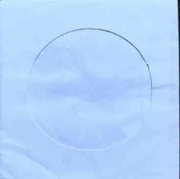 ENVELOPE CD COM VISOR AZUL >