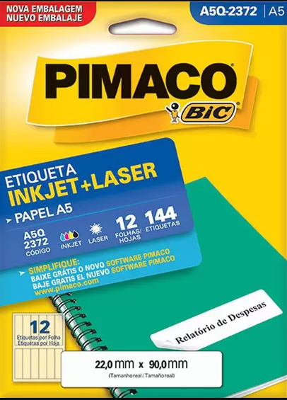 ETIQUETA A5Q2372 22X90 12FLS P