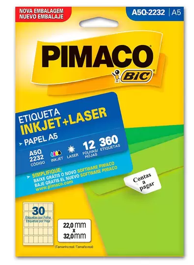 ETIQUETA A5Q2232 22X32 12FLS P