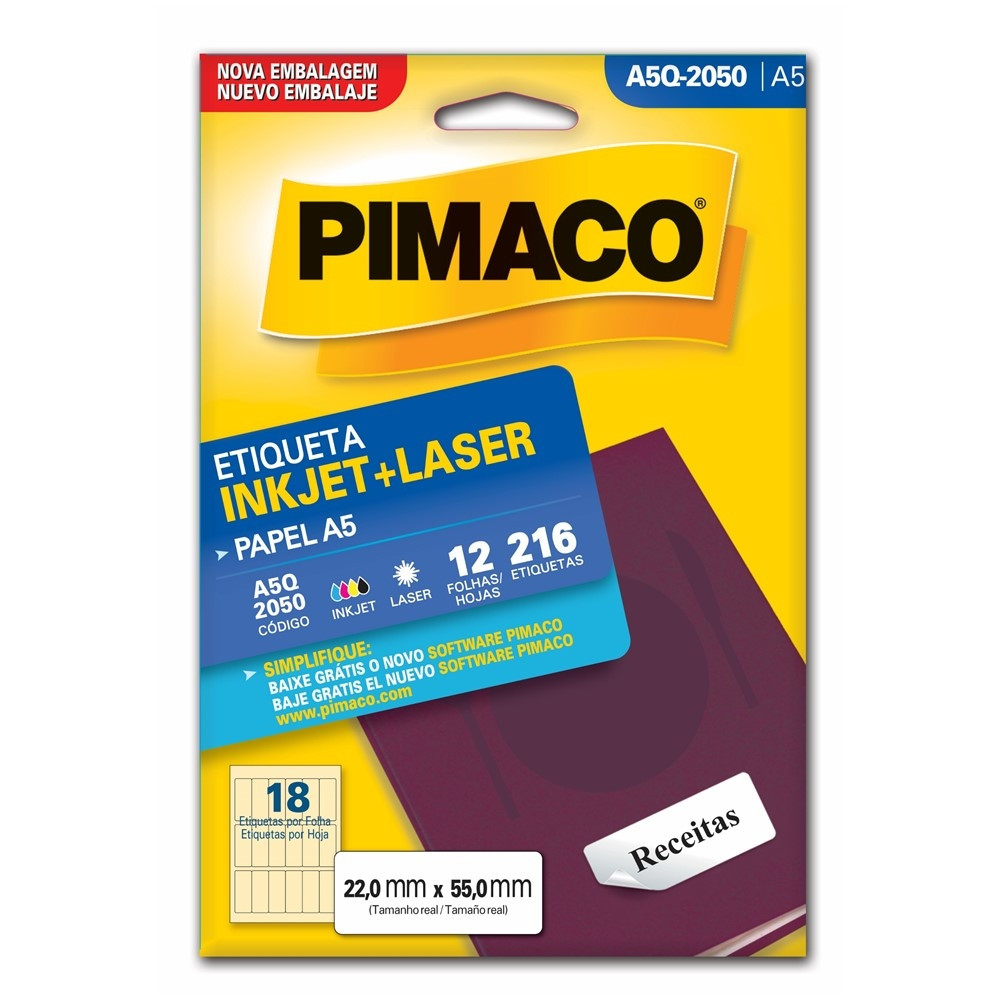ETIQUETA A5Q2050 22X55 12FLS P