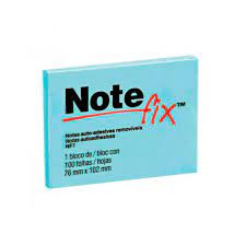 BLOCO ADESIVO NOTEFIX 3M 76X10