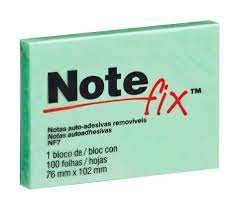BLOCO ADESIVO NOTEFIX 3M 76X10