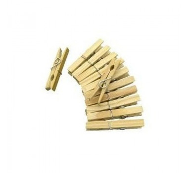 PRENDEDOR DE ROUPA MADEIRA C/1