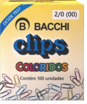 CLIPS 2/0 BACCHI COLOR C/100 >