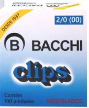 CLIPS 2/0 BACCHI NIQ. 500GR >