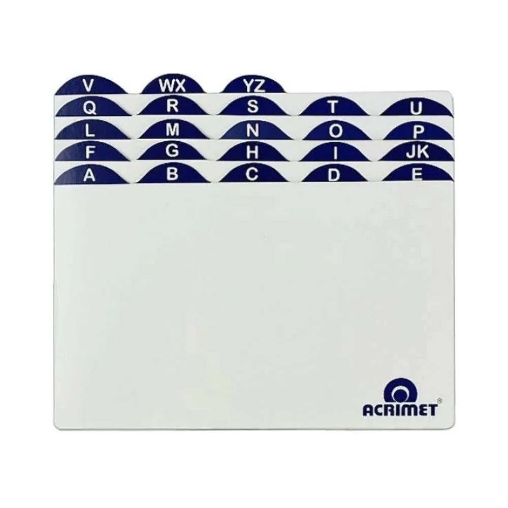 INDICE P/ FICHARIO AZ 3X4 P/ C