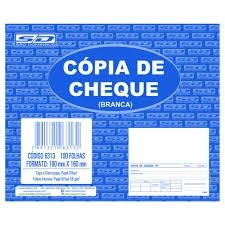 COPIA DE CHEQUE BRANCA 100FLS