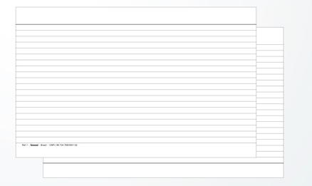 FICHA PAUTADA 5X8 203X127MM PC