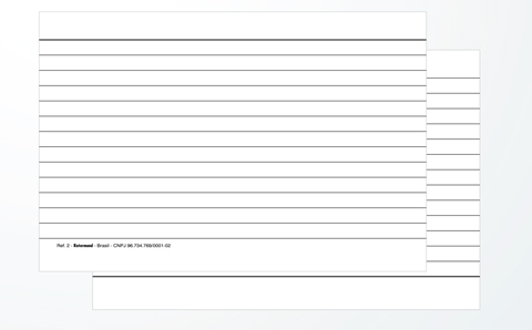 FICHA PAUTADA 4X6 152X102MM PC
