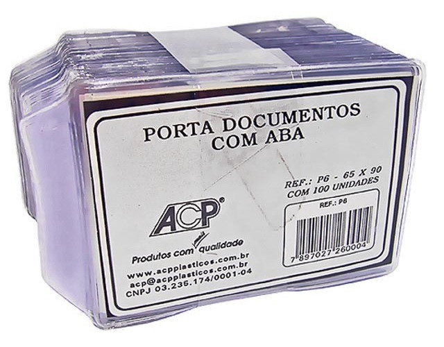 PORTA DOCUMENTO C/ABA 65X90MM