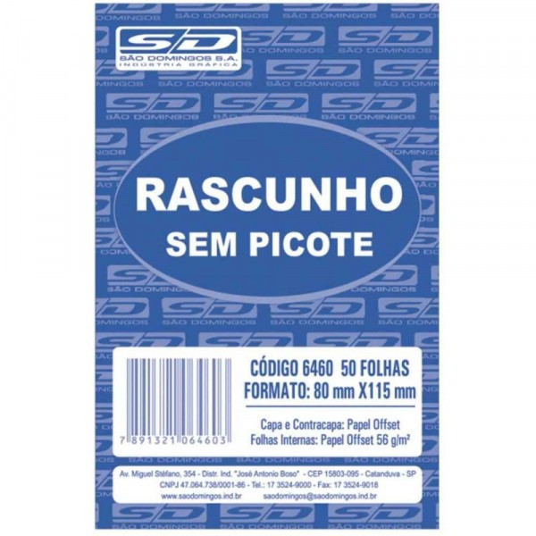 BLOCO RASCUNHO 80X115CM 50FLS