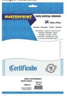 PAPEL A4 180GR VERGE BRANCO 50