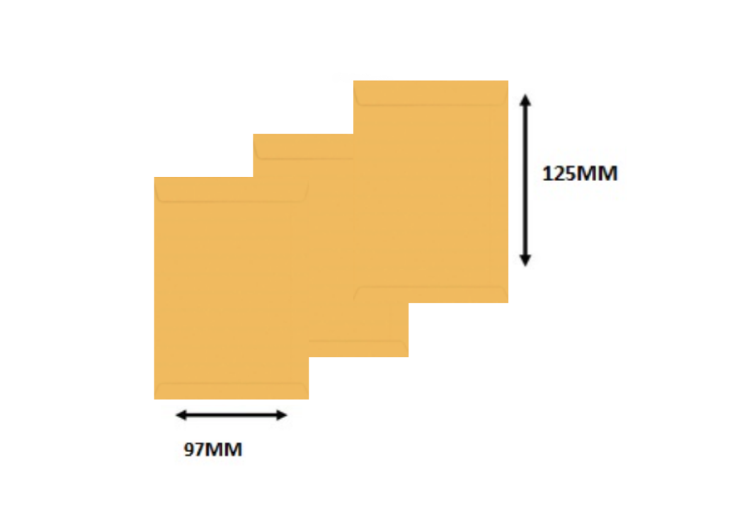 ENVELOPE OURO 097X125MM >