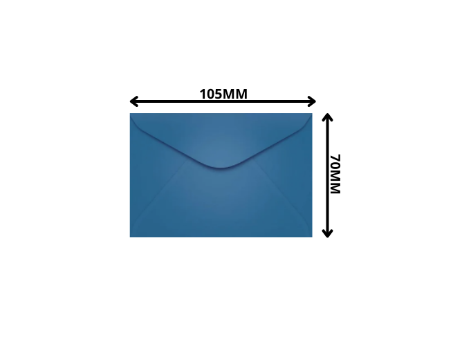 ENVELOPE VISITA 70X105MM AZUL