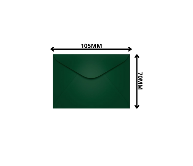 ENVELOPE VISITA 70X105MM VERDE