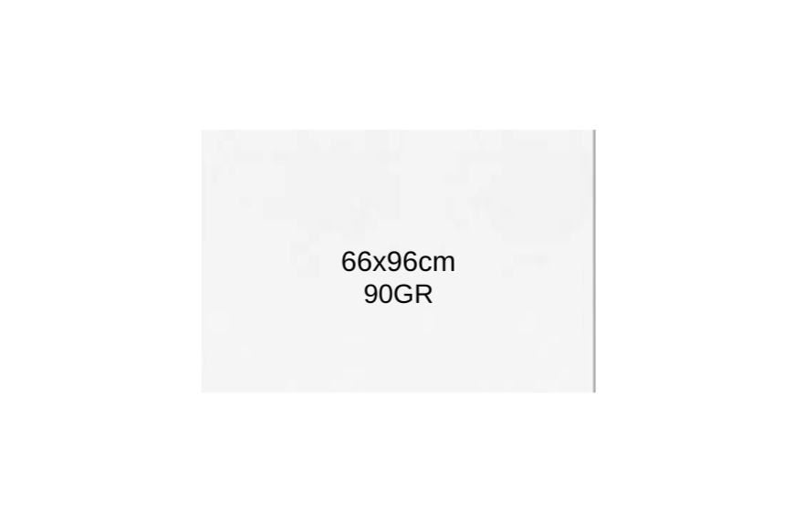 PAPEL 66X96 90GR SULFITE BRANC