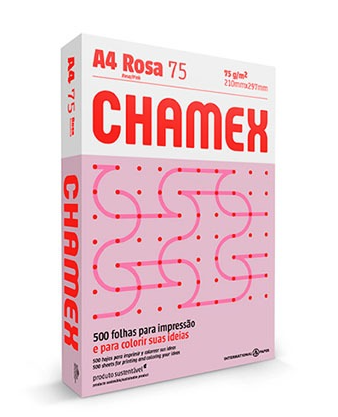 PAPEL A4 75GR REPORT ROSA 500F