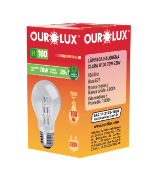 LAMPADA ECO HALOGENA H100 70W