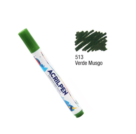 CANETA P/ TECIDO ACRILEX VERDE