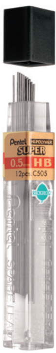 GRAFITE 0.5MM HB PENTEL C/12 >
