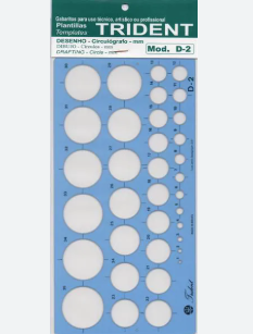 GABARITO CIRCULOGRAFO D-1 TRID