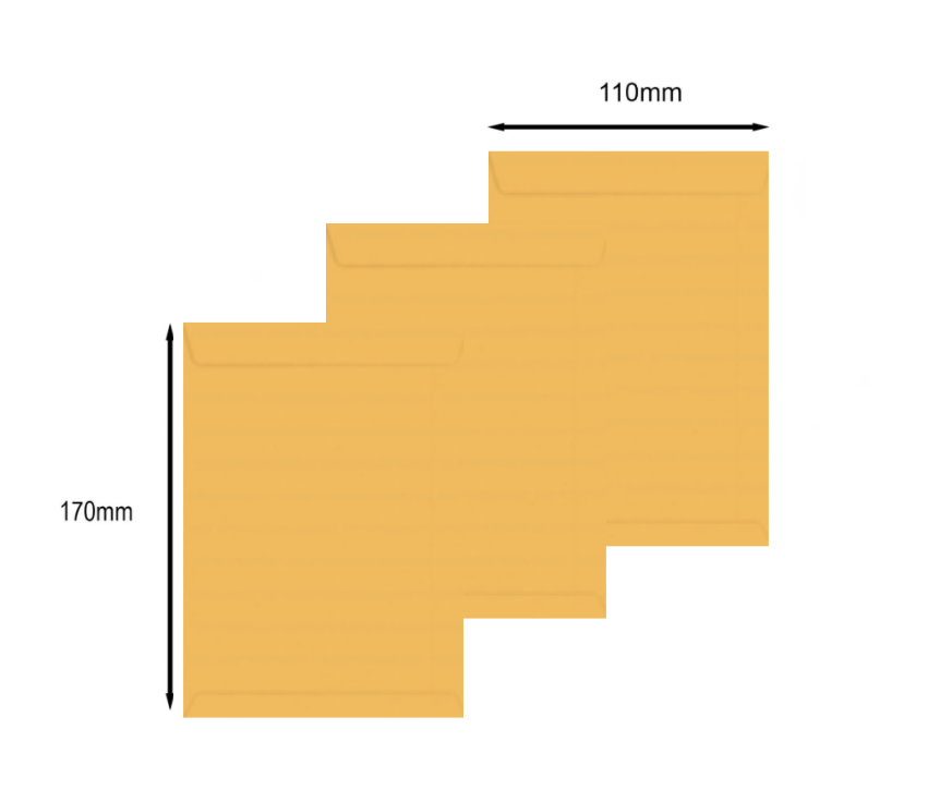ENVELOPE OURO 110X170MM >
