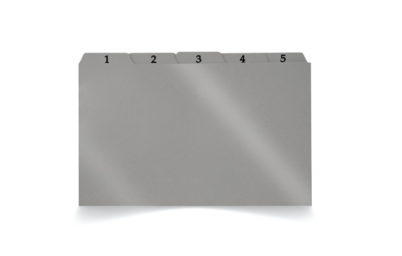 INDICE FICHARIO 6X9 PLASTICO 1