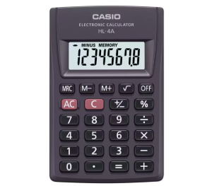 CALCULADORA BOLSO CASIO HL4A >