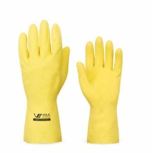 LUVA DE BORRACHA VERNIZ SILVER