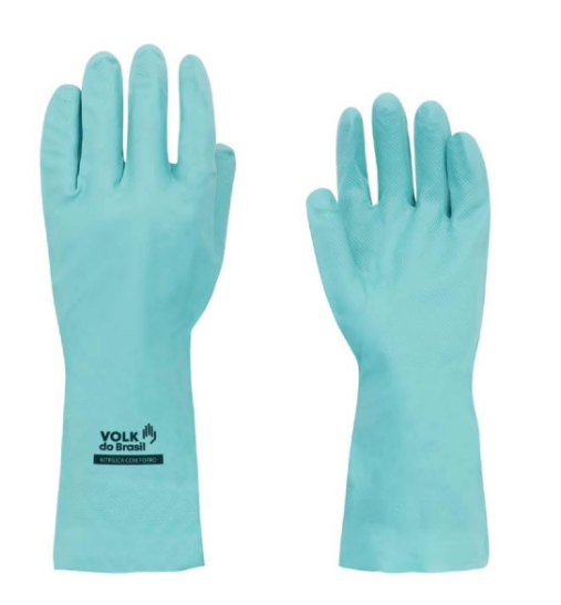 LUVA DE BORRACHA NITRILICA SLI