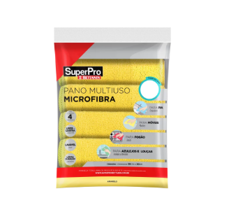PANO MICROFIBRA AMARELO PCT C/