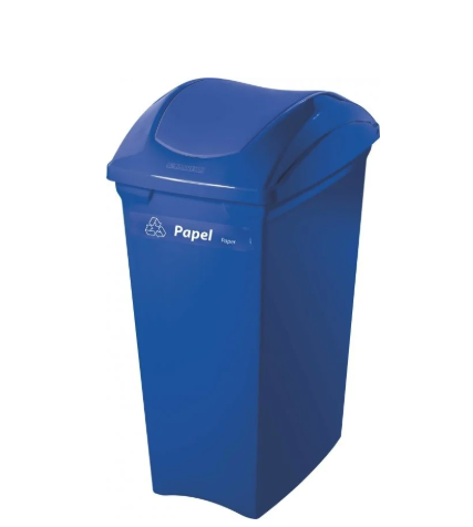 LIXEIRA BASCULANTE 40LTS AZUL
