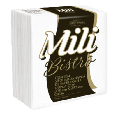 GUARDANAPO MILI F.DUPLA 23X22,