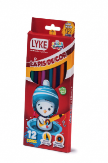 LAPIS DE COR LONGO 12 CORES LY