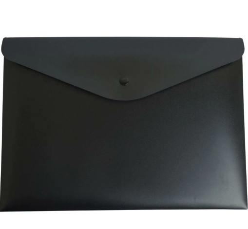 PASTA MALOTE A4 PRETO C/BOTAO