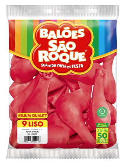 BALAO 9 ROSA SHOCK PCT C/50