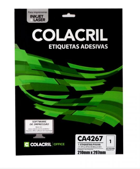 ETIQUETA A4267 25FLS 297X210 C