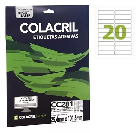 ETIQUETA 6281 CARTA 25FLS 25,4