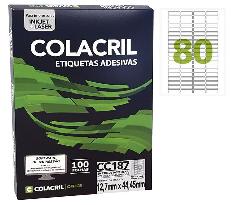 ETIQUETA 6187 CARTA 100FLS 12,