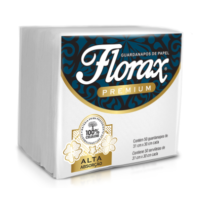 GUARDANAPO BR. 31X30CM C/50 FL