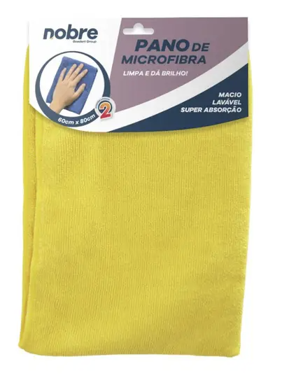 PANO MICROFIBRA AMARELO NOBRE