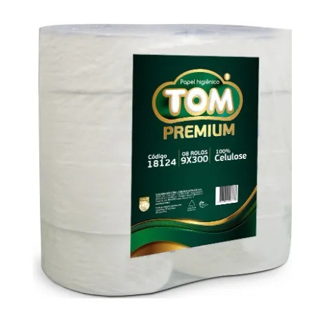 PAPEL HIGIENICO 09CM 8X300MTS