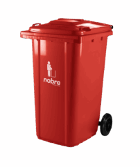 CONTENTOR 240LTS C/ RODAS VERM