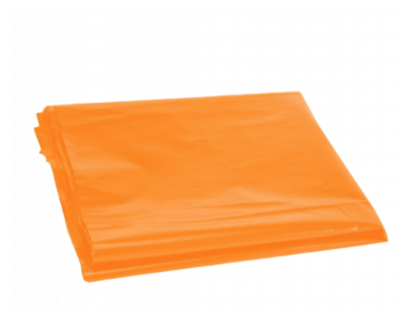 SACO DE LIXO 100LTS LARANJA SE