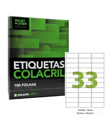 ETIQUETA A4350 100FLS 55,8X99